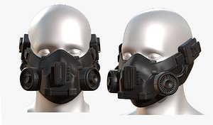 gas mask 3D model