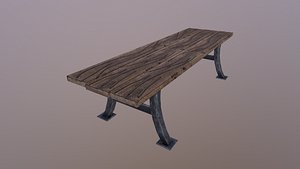 3D Old Table model