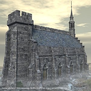3d gothic castle
