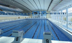 swim stadium 3D model