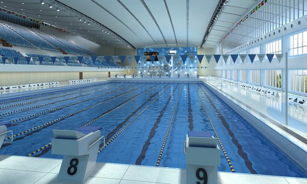 Olympic Swimming Pool 3D Models for Download | TurboSquid