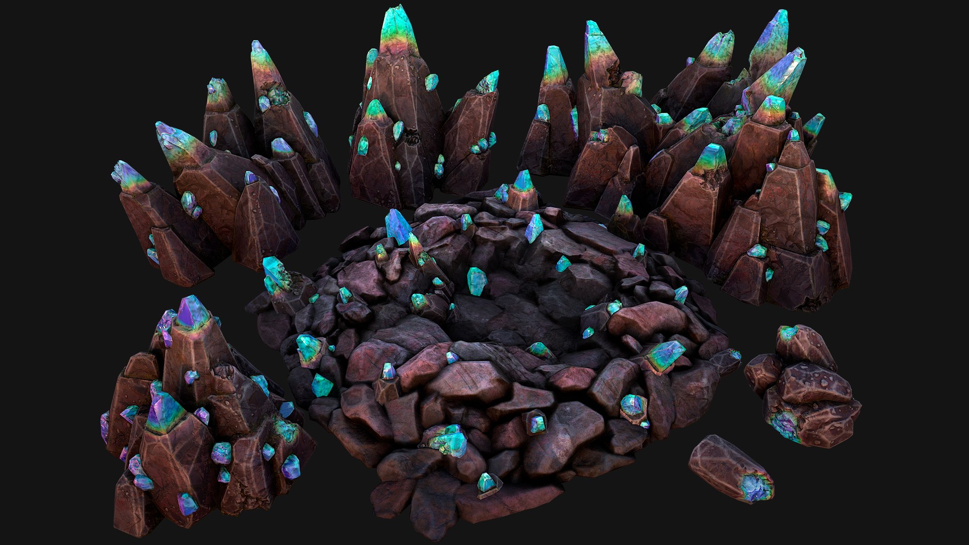 Rocks Crystals Minerals Gem Ore Pack 3D model https://p.turbosquid.com/ts-thumb/3E/orqM4J/5f/aobsidiancrystalpurpledeposits101112m/png/1732447256/1920x1080/fit_q87/e5181e40628e64517b57f42d67f0906a2a10d1f2/aobsidiancrystalpurpledeposits101112m.jpg