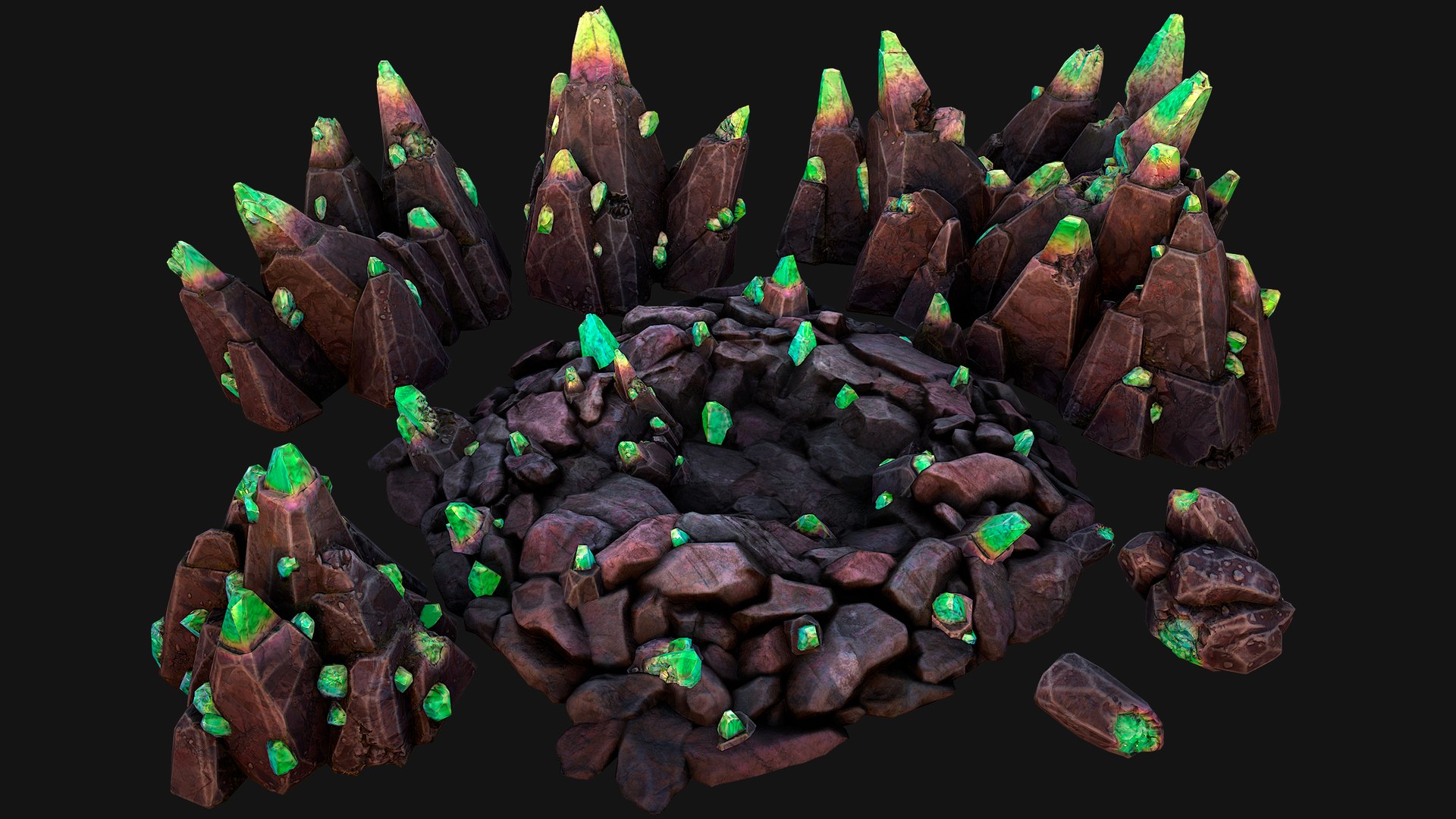 Rocks Crystals Minerals Gem Ore Pack 3D model https://p.turbosquid.com/ts-thumb/3E/orqM4J/CZ/aobsidiancrystalpurpledeposits789m/png/1732447254/1920x1080/fit_q87/5f52aa083170b86bbf445add6f3f845b2a39cf1b/aobsidiancrystalpurpledeposits789m.jpg