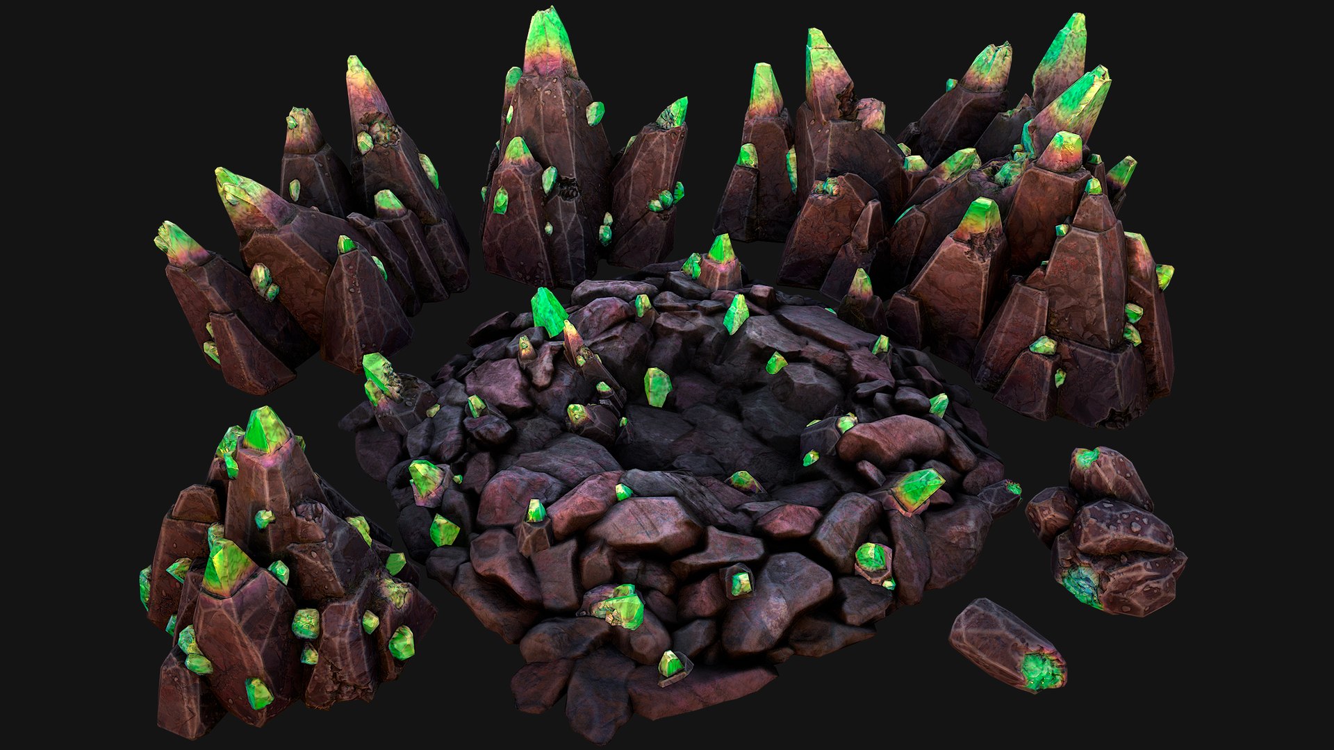 Rocks Crystals Minerals Gem Ore Pack 3D model https://p.turbosquid.com/ts-thumb/3E/orqM4J/zD/a8obsidiancrystalcolorr/png/1732447228/1920x1080/fit_q87/141ff1cca05cc1a4ead135c627640e800364ded9/a8obsidiancrystalcolorr.jpg