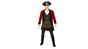 3D Pirate Male model