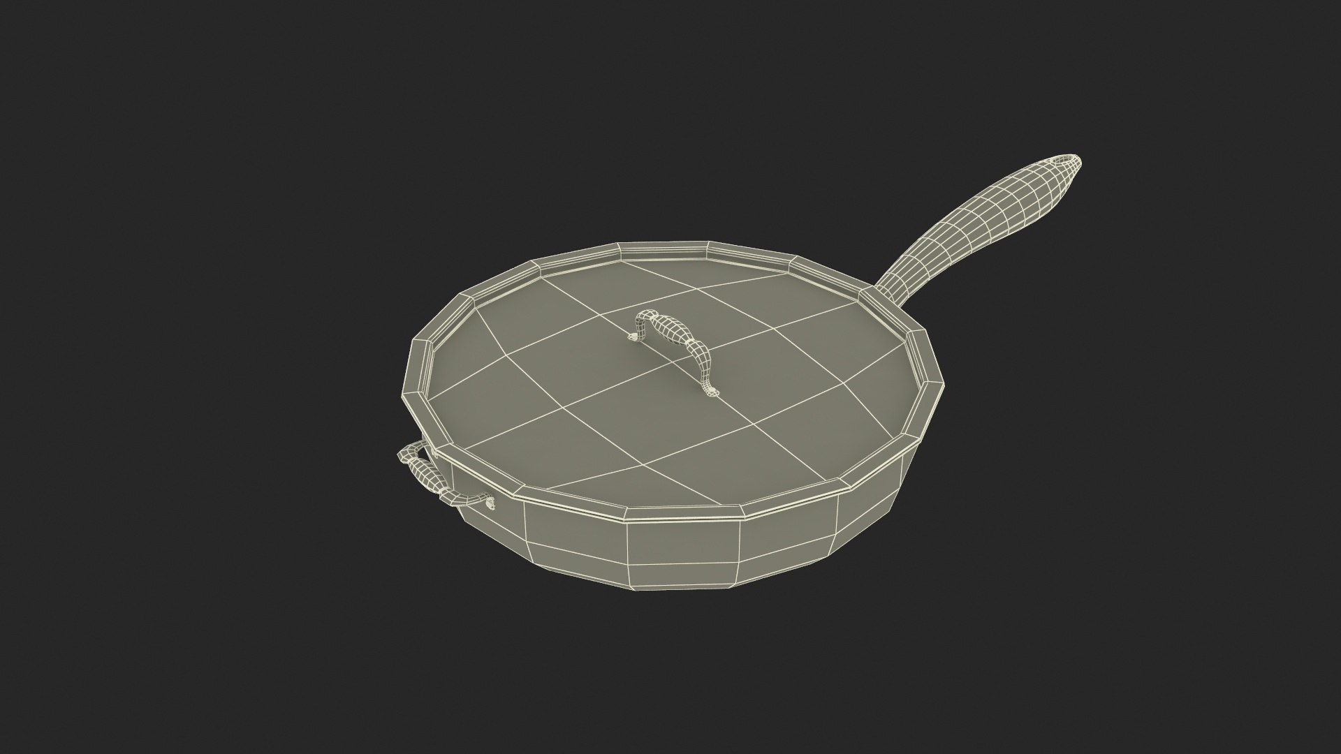 Aluminum Frying Pan Model - TurboSquid 2128838
