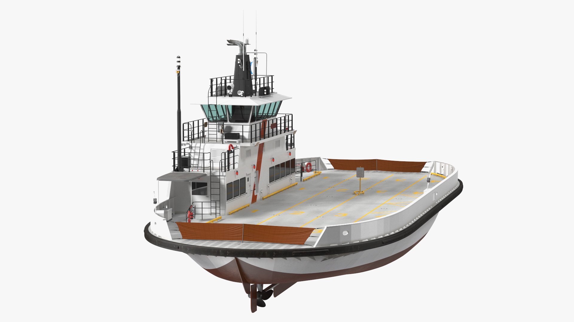 Ferry Ship 3D model preview