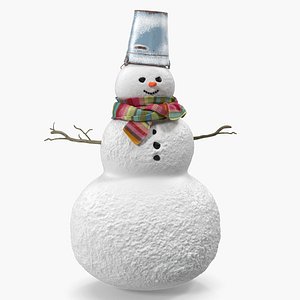 Christmas Snowman 3D Model
