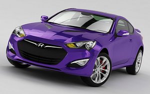 hyundai genesis coupe 2013 3d max