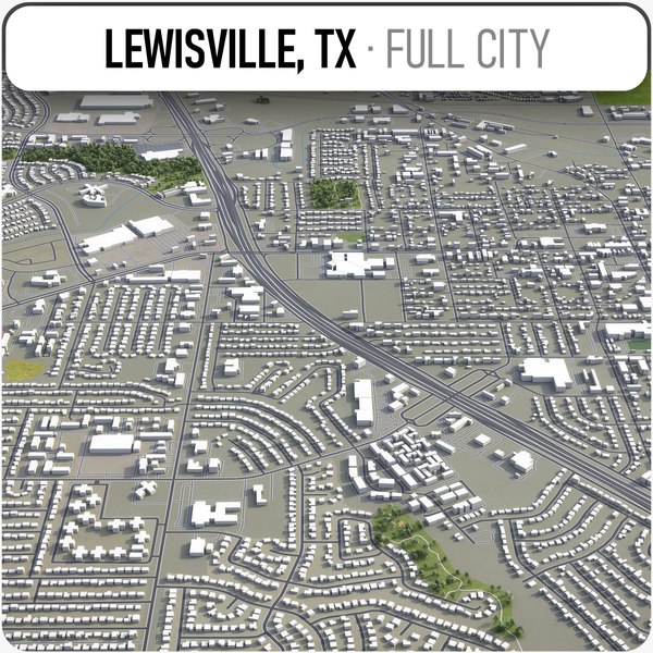 lewisville surrounding - 3D model