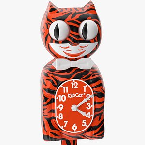 Bengal Tiger Kit Cat Clock Rigged for Maya
