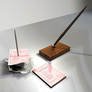 Note Pad Holder and Pen Set 01
