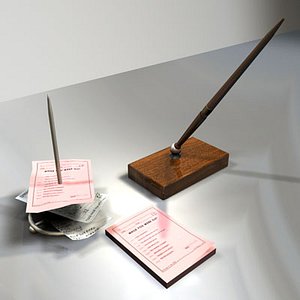 Note Pad Holder and Pen Set 01
