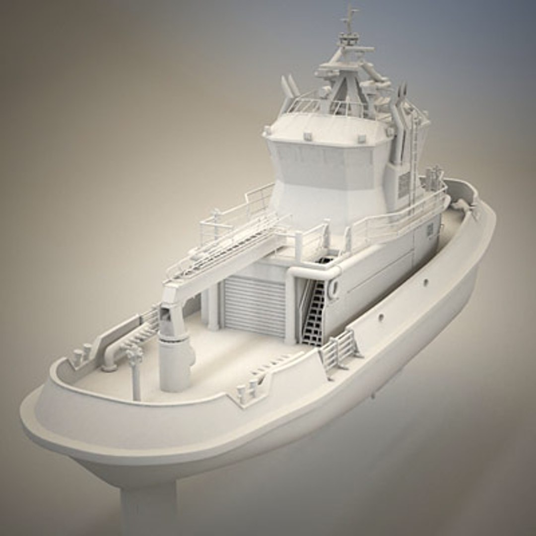 Apparatus Fireboat 3d Model