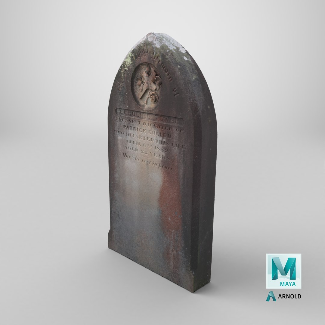 Old Headstone 3D model https://p.turbosquid.com/ts-thumb/3F/DbfxS0/mG/stemcell_maya_arnold_render/png/1742459008/1920x1080/fit_q87/149714fcf33dc81e3c6c8ef801f0fa623b005e44/stemcell_maya_arnold_render.jpg