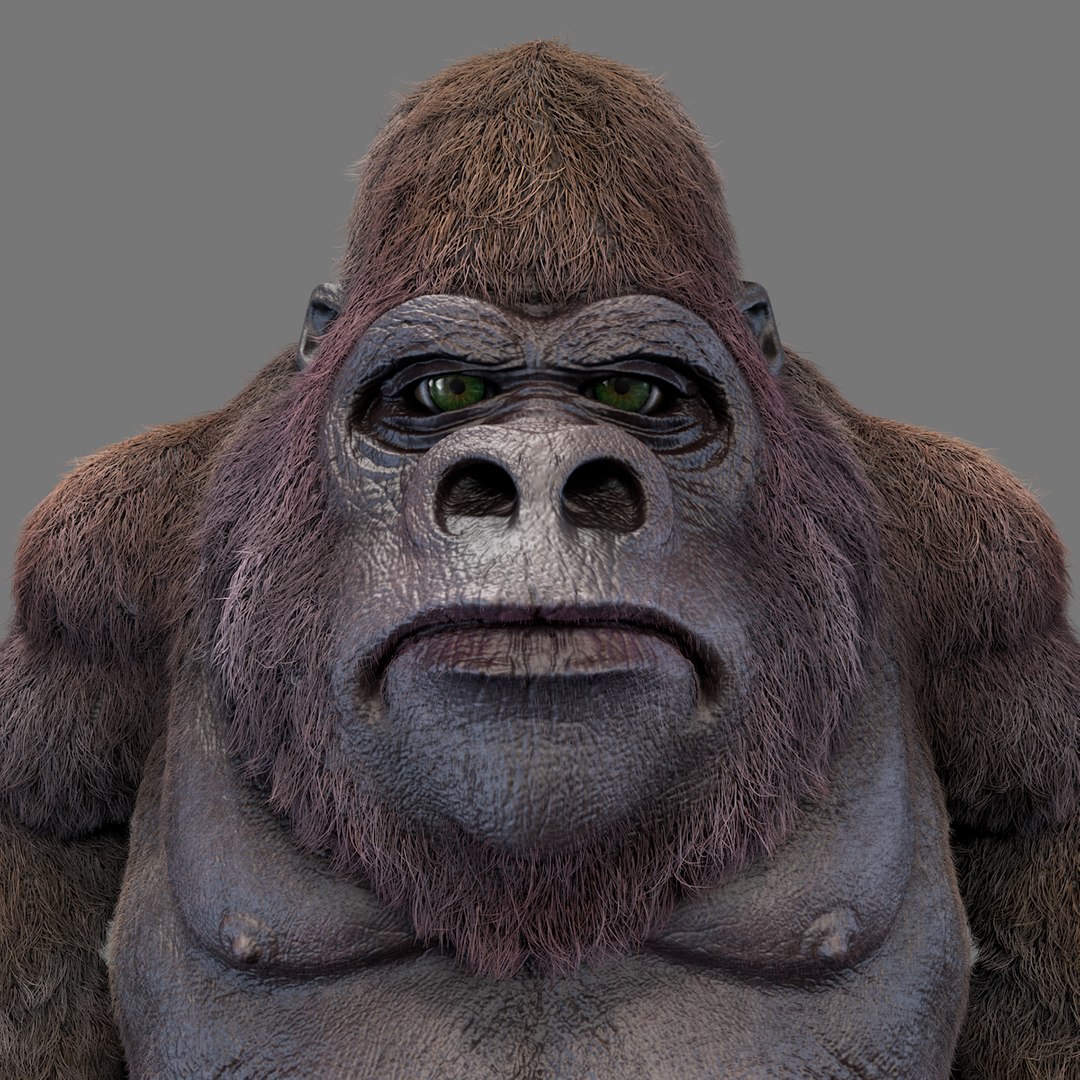 3d gorilla hair