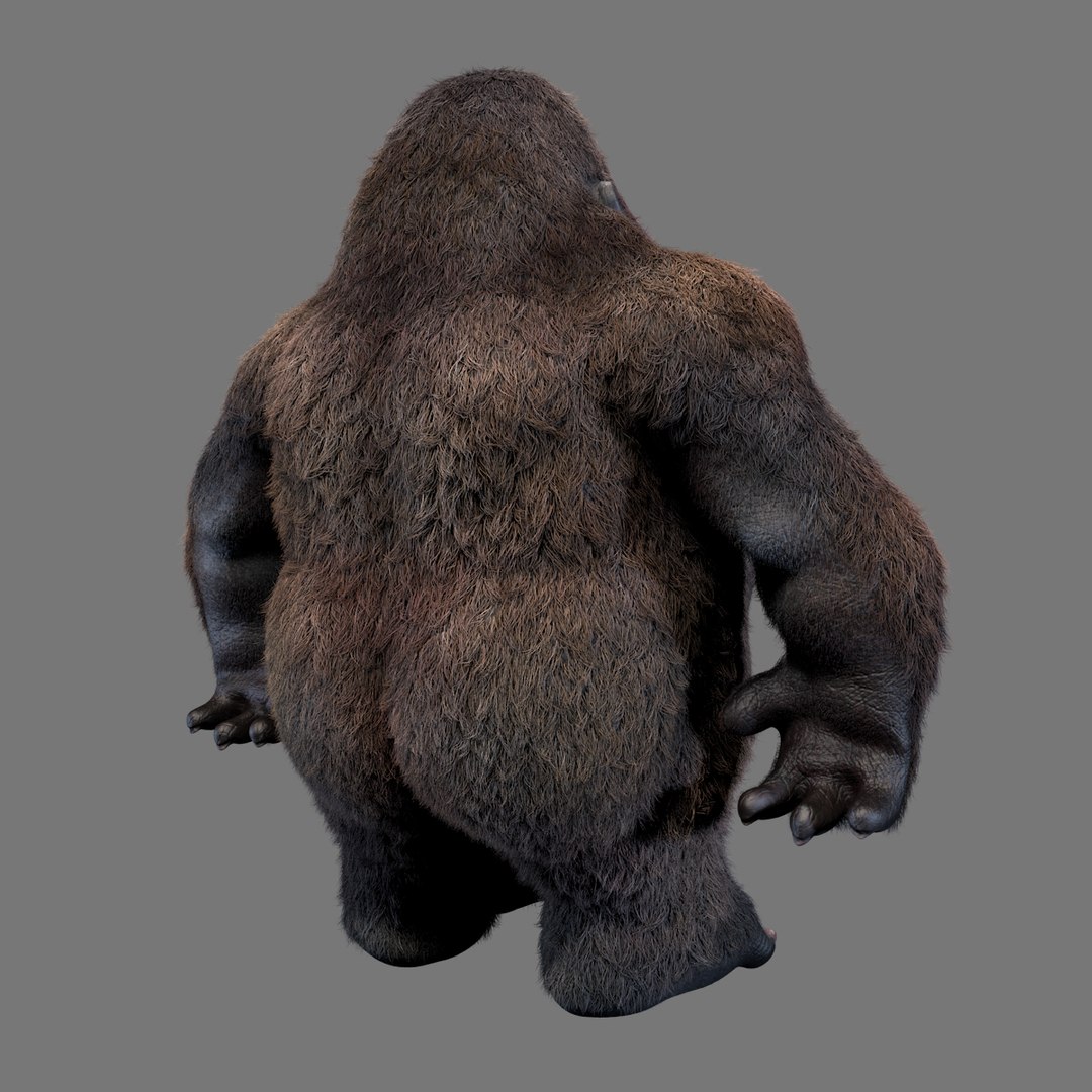 3d gorilla hair