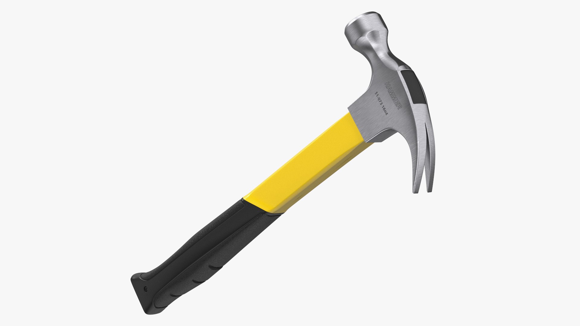 Hammer with Fiberglass Handle 3D model preview