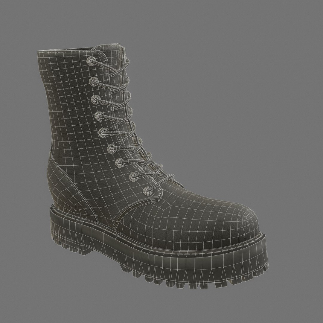 Female Boots Game Ready Model - TurboSquid 1815333