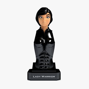 3D Lady Warrior Bust model