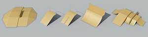 skate ramps 3d model