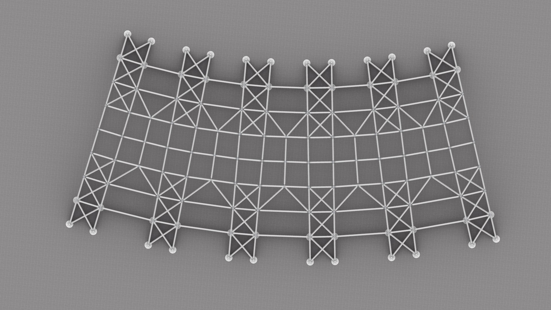 3D Optimal Truss Model 02 Model - TurboSquid 2189853