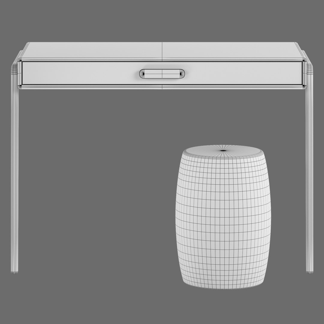 La Redoute Interieurs Colas Vintage Console Desk 3D Model - TurboSquid 2145590