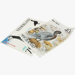postage stamps 3D model