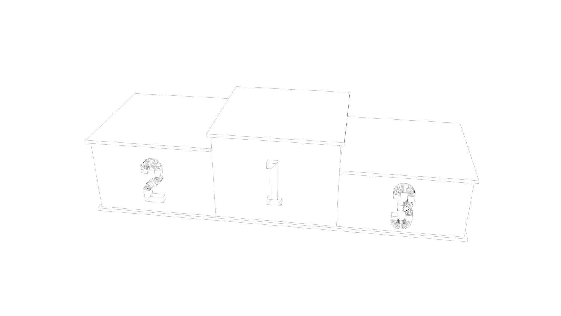 Winner Podium 3D model https://p.turbosquid.com/ts-thumb/3F/XGDgbs/MP/wireframe/jpg/1624976969/1920x1080/fit_q87/a98662867fcee3e9d99095d5bcc3459d6fb7b129/wireframe.jpg
