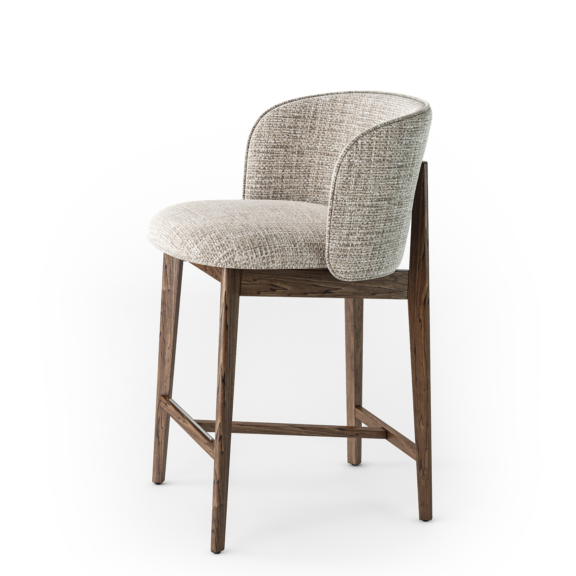 Calligaris Abrey wood stool 3D model TurboSquid 1788348