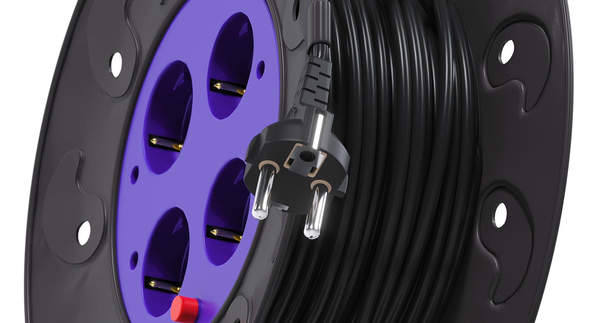 3D Electric extension 4x220 - TurboSquid 2073577