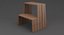 3d realistic step ladder stool model