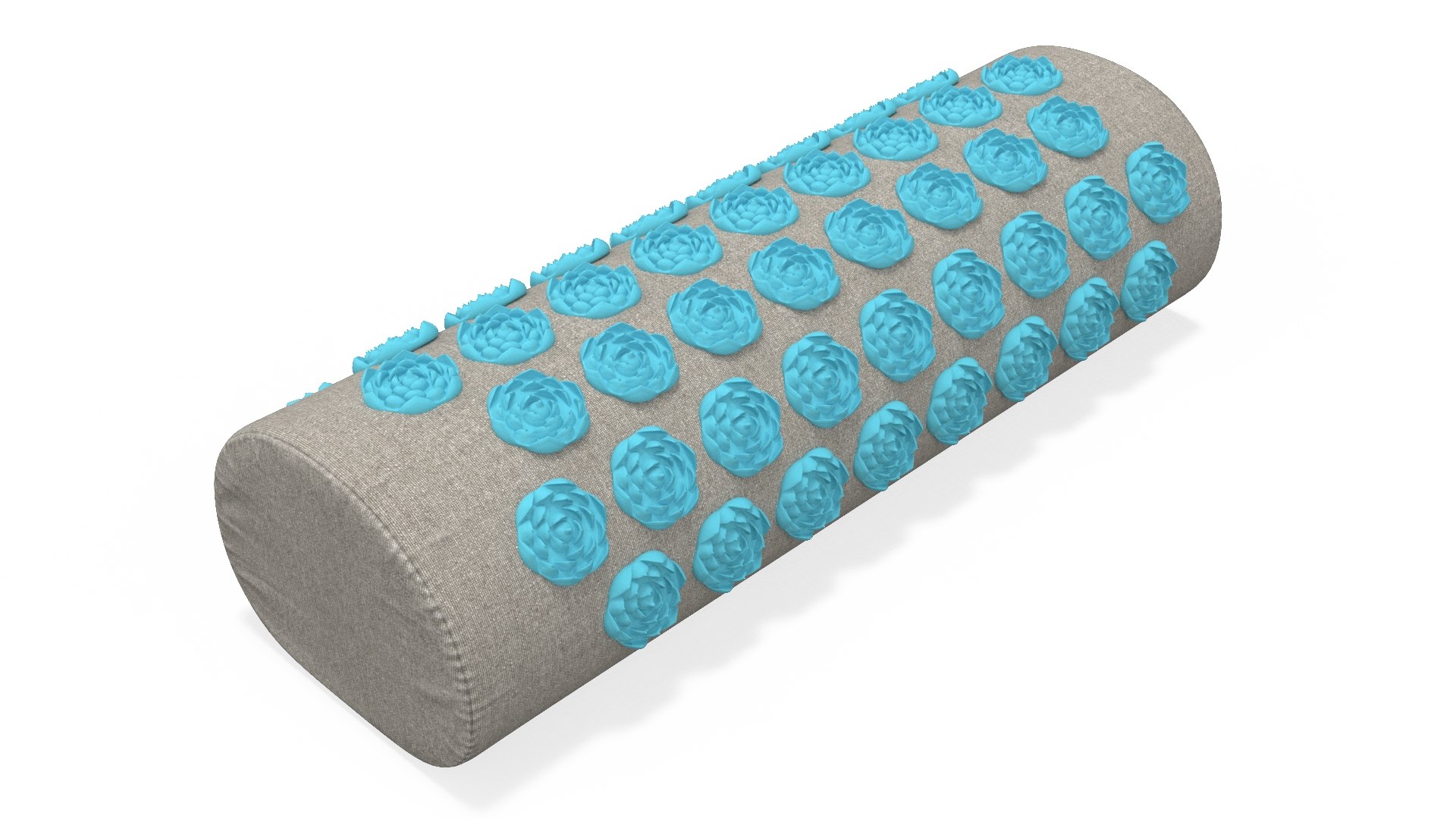 Acupuncture Cylindrical Pillow Blue 3D model preview