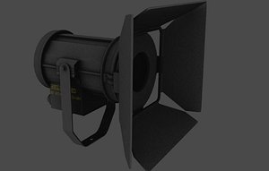 Source 4 Theatre Light LOW POLY Textured (Fresnel)