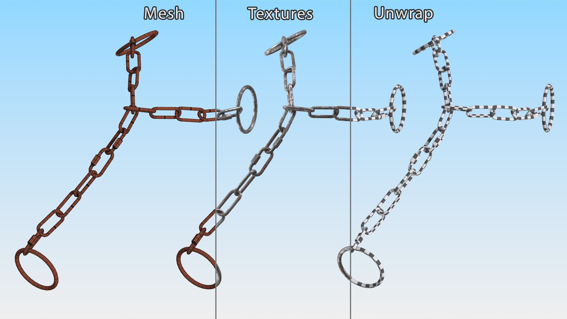 3D Model Chain For A Bull - TurboSquid 2167674