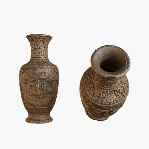 Photorealistic Asian Bronze Vase