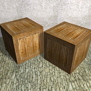 wood box 3d model