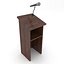 election components podium microphone 3D
