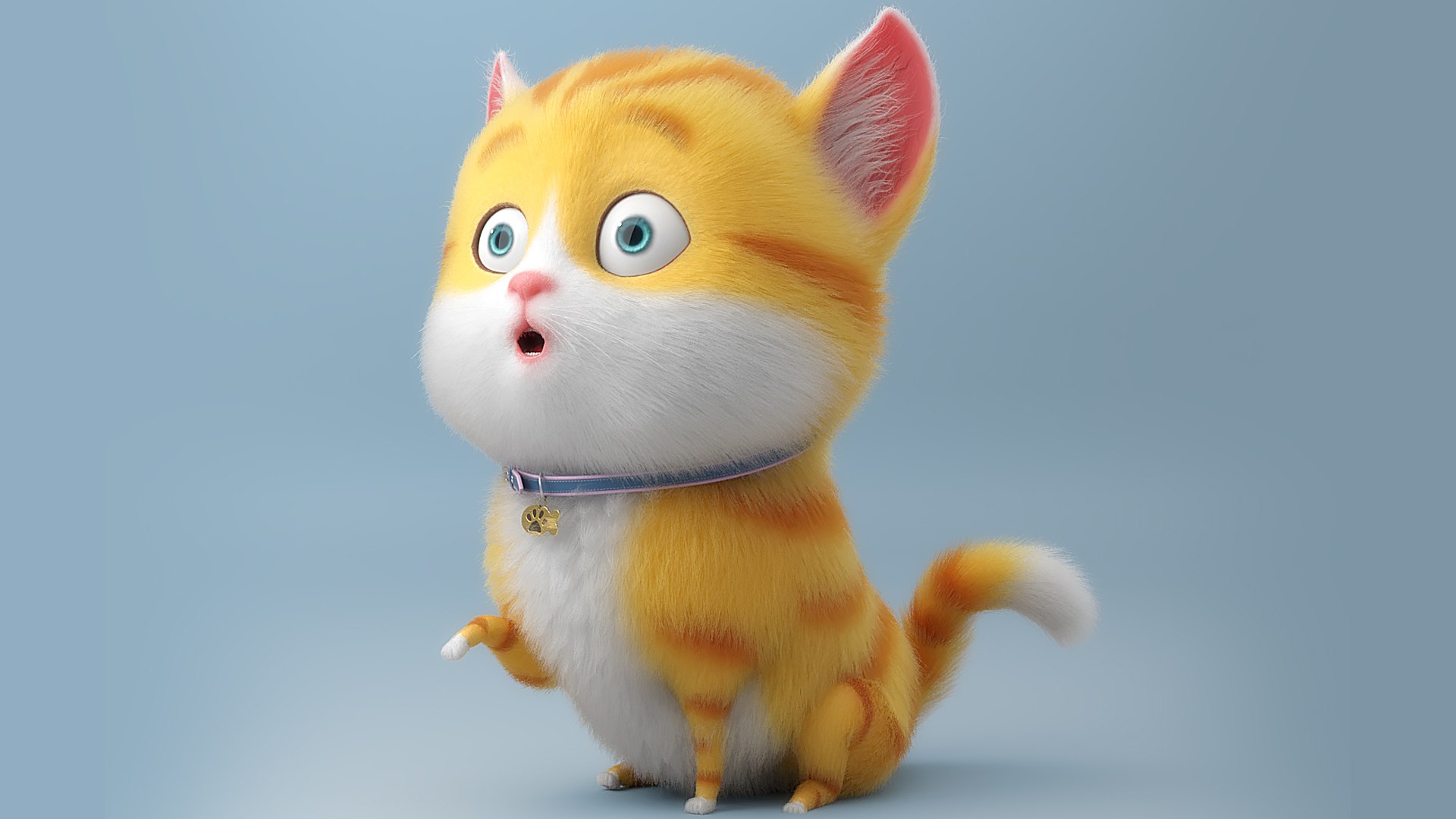 3D Cartoon Cat Rigged Model - TurboSquid 1610488