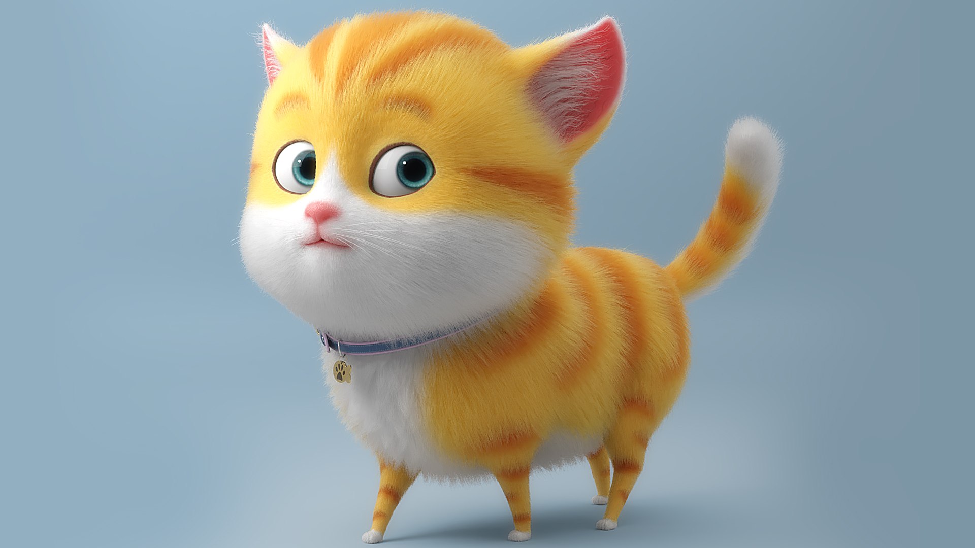 3D Cartoon Cat Rigged Model - TurboSquid 1610488