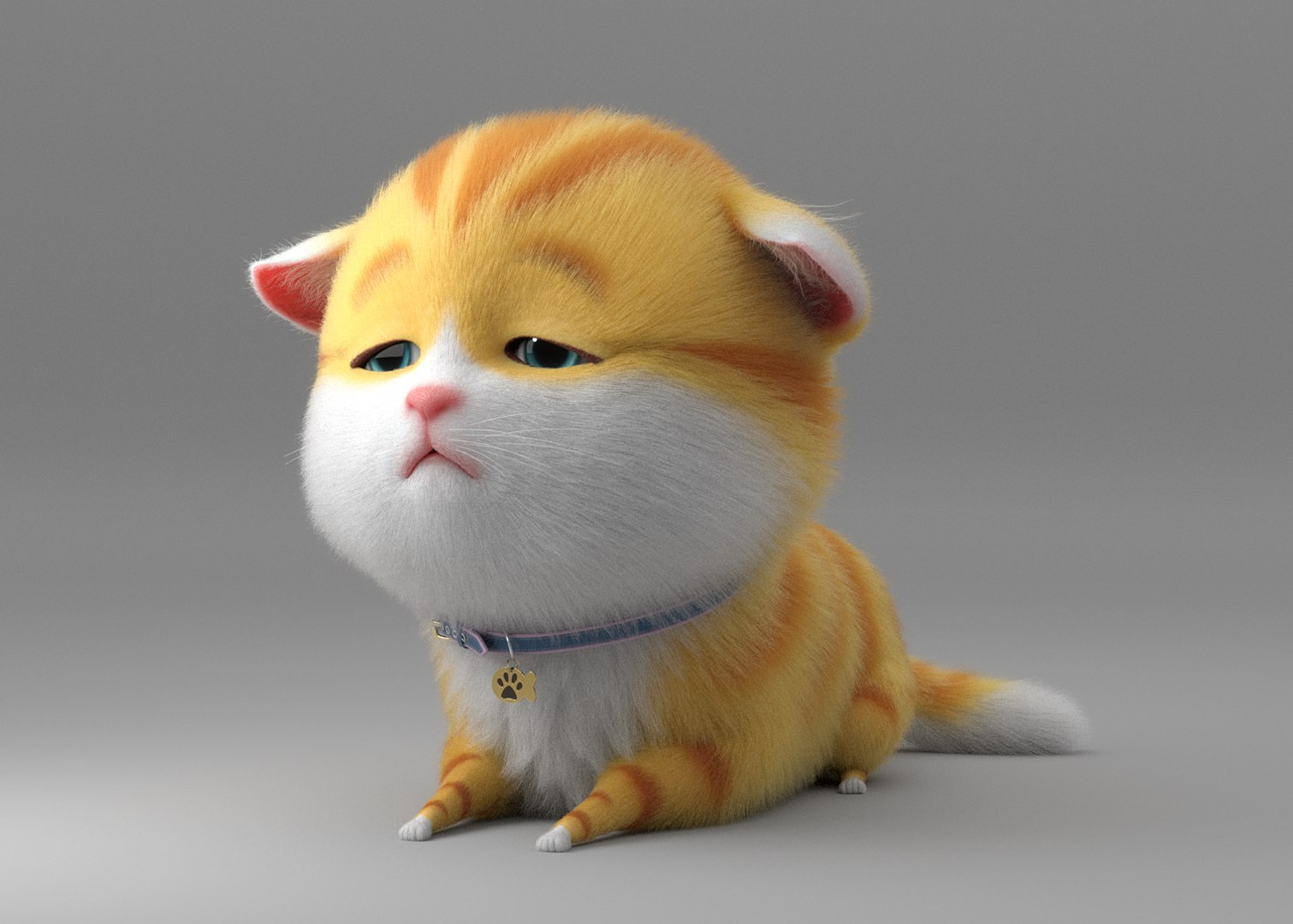 3D cartoon cat rigged model - TurboSquid 1610488