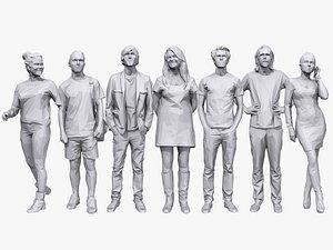 casual characters human 3D