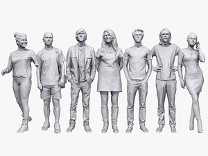 Lowpoly People Casual Pack Vol.21