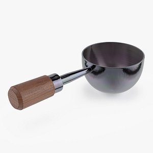 Vintage Barista Scoop for Coffee with Wooden Handle