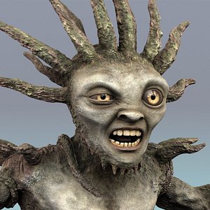 3d model creature rigged morph