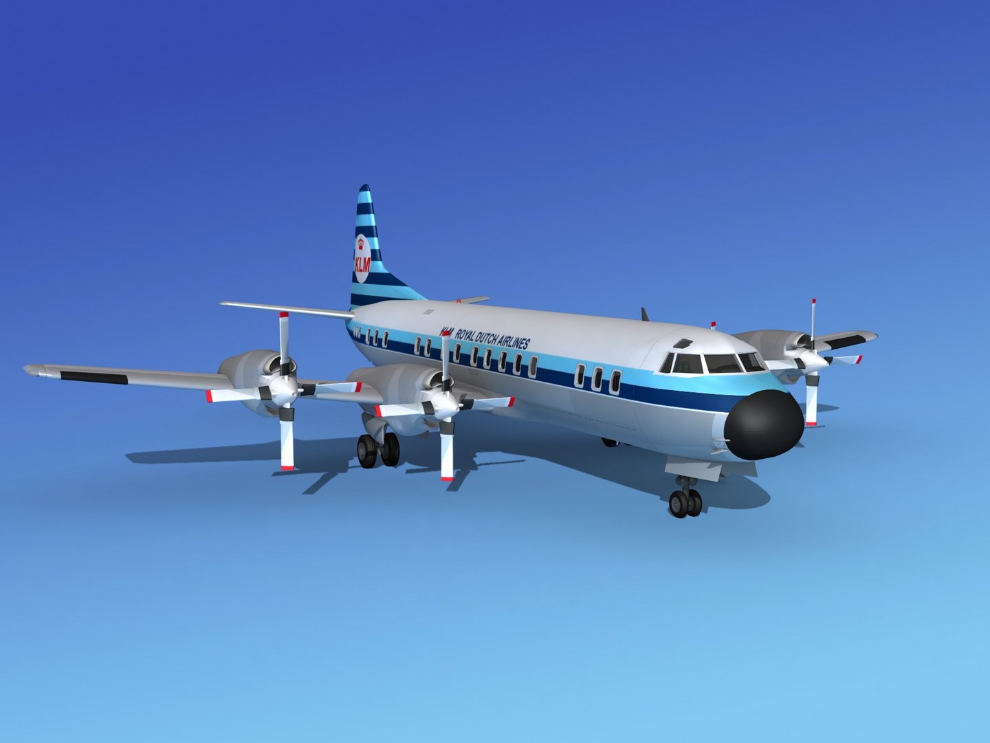 3d Model Propellers Electra Lockheed