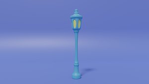 Cartoon Cute Street Light 3D
