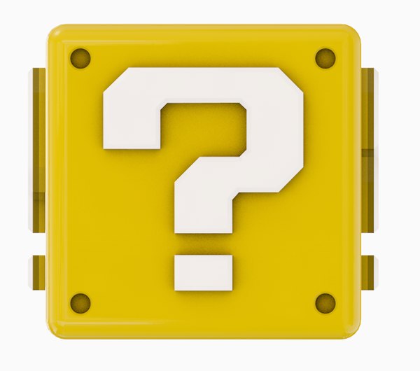 modelo 3d Bloque de preguntas de mario TurboSquid 830897