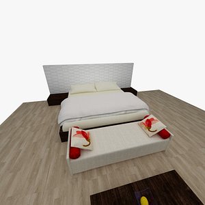 3D bedroom model
