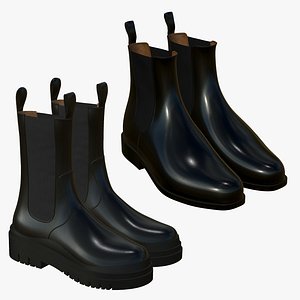 Realistic Leather Boots V28 model